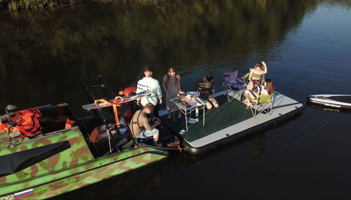 SUP Плот 4х2 м